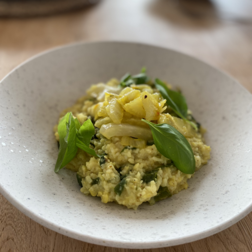 Kitchari mit Spinat und Fenchel Kitchari mit Spinat und Fenchel